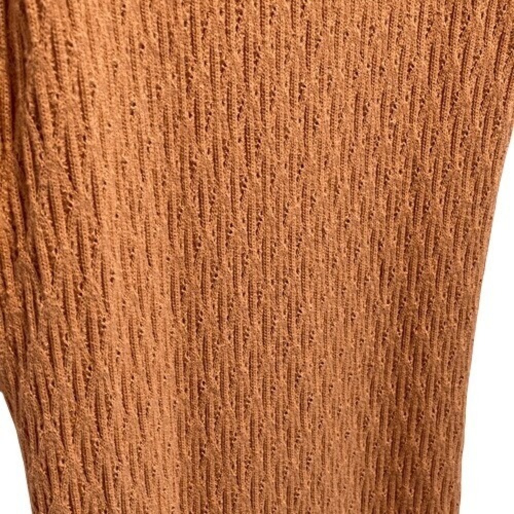 House of Harlow 1960 Rust Knit‎ Midi Dress M Feminine - Picture 3 of 7